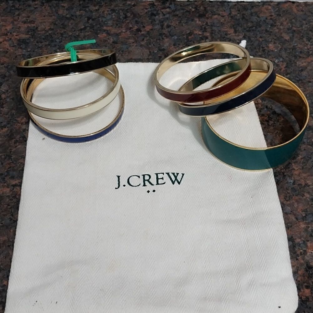 (6) J.CREW STACK BRACELETS COLLECTION...NEW...